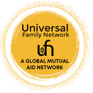 Logo of The Universal Family Network, a Ghanaian nonprofit supporting youth and community development.